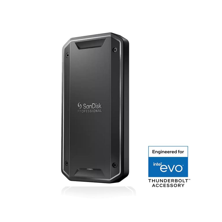 SanDisk Professional PRO G40 SSD 4 To externe portable USB 3.2 Gen 2 / Thunderbolt 3 USB C connecteur - vue 2