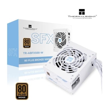 Fuente de alimentación no modular para PC - ABFX 500 W - 80+ Bronce - Blanco