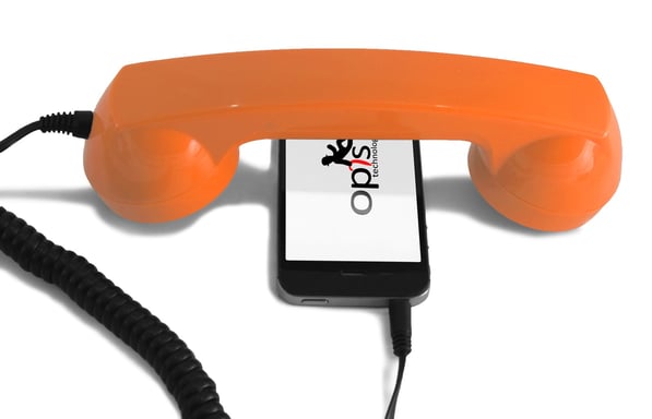 Combiné Téléphone Rétro pour Smartphones Android - Orange