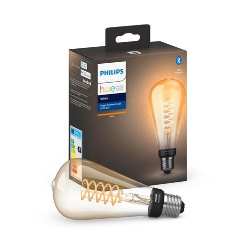 Ampoule LED connectée Philips Hue oblong IP20 E27 550lm chaud - vue 2