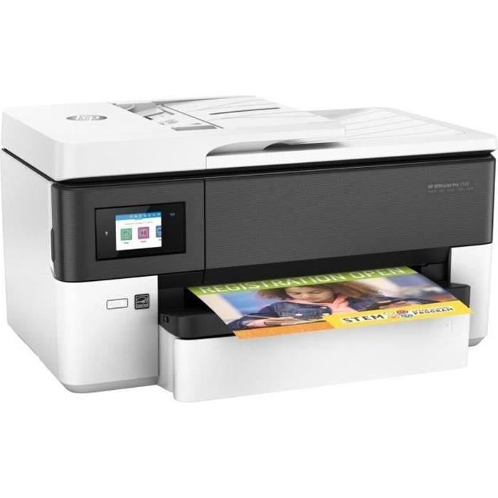 HP OfficeJet Pro 7720 Imprimante tout-en-un Jet d'encre couleur A3 Copie  Scan - Idéal pour les professionnels - HP