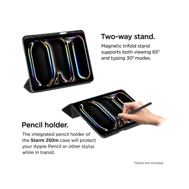 Etui Folio Noir Stand Magnetique Renforcé avec Emplacement Stylet pour Apple Ipad 10.9 (2022-2023) - Eiger
