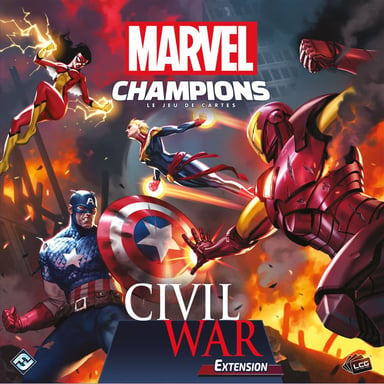 Extension jeu de cartes Marvel Champions Civil War Asmodee LCG Anglais Multicolore