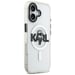 Karl Lagerfeld IML Karl Sketch Logo Funda MagSafe para iPhone 17 transparente