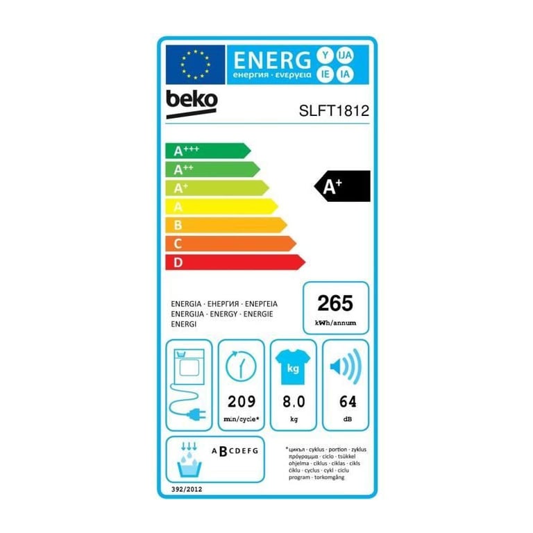 Beko Sèche linge Pompe à Chaleur SLFT1812 - vue 8