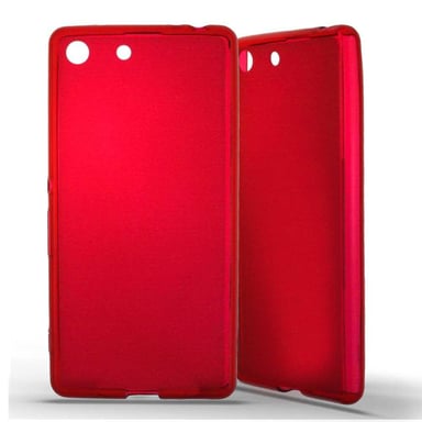 Coque silicone unie compatible Givré Rouge Sony Xperia M5