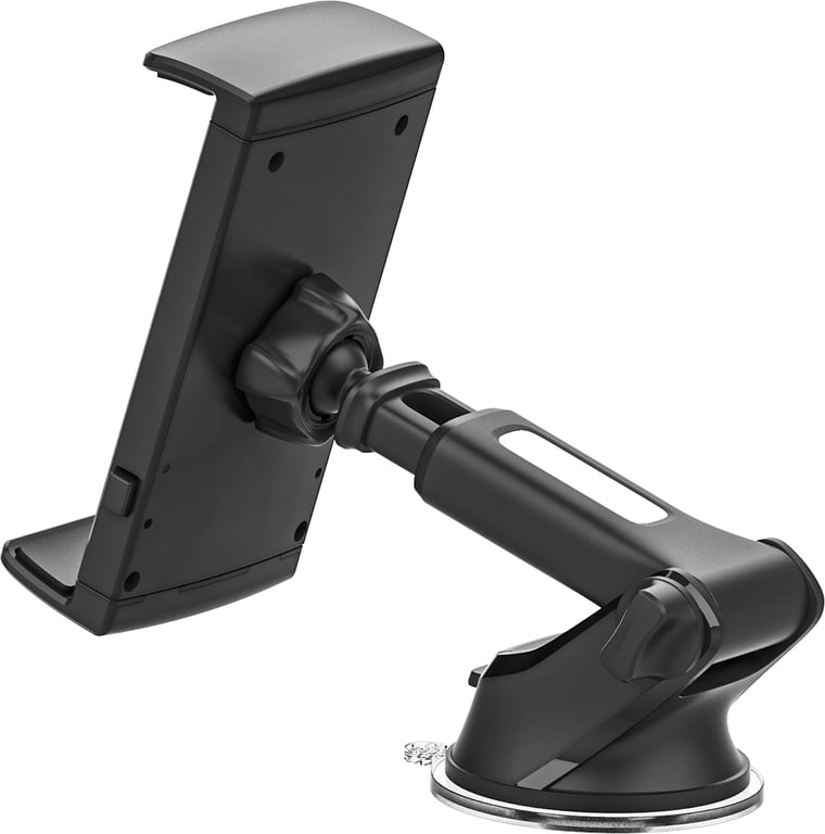 Ce support de tablette est entièrement réglable et peut être utilisé en toute sécurité utilisé sur le tableau de bord et le pare brise de voiture ou sur toute surface lisse bureau ou cuisine . Neuf - vue 2