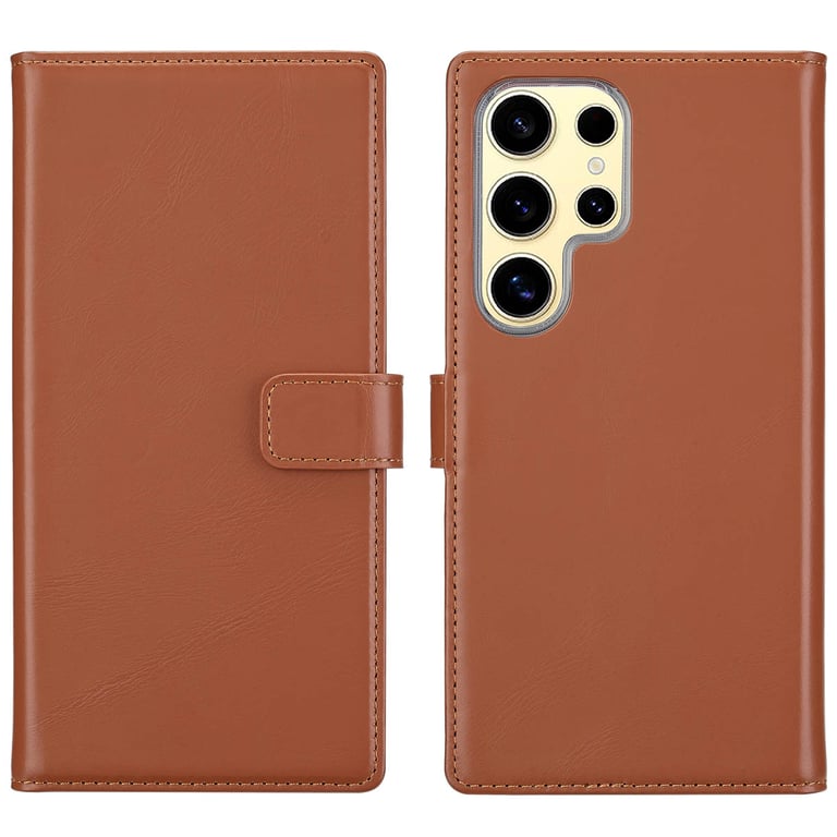 Selencia Étui de téléphone portefeuille en cuir véritable pour Samsung Galaxy S25 Ultra Neuf - vue 7