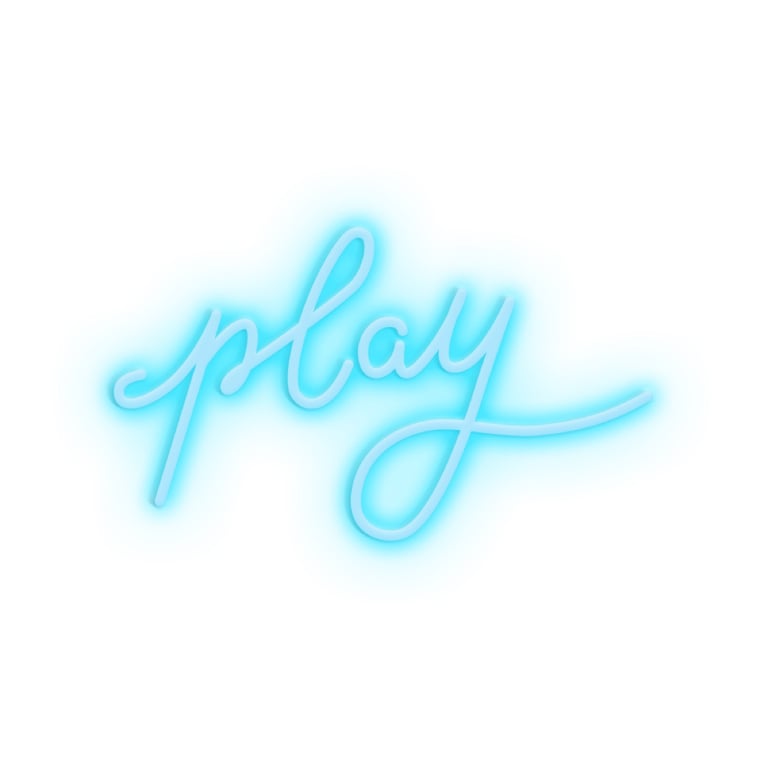 Applique murale néon LED Play