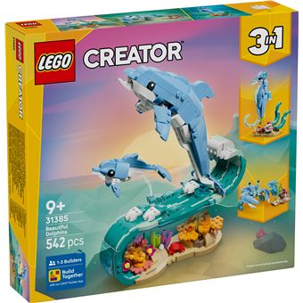 LEGO Creator 3-in-1 31385 Animali marini: bellissimi delfini