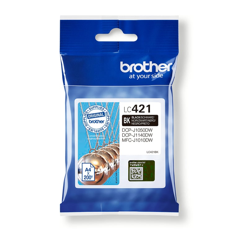 Cartouche noire originale Brother Lc421 - Lc421Bk [Pag-200] - Neuf