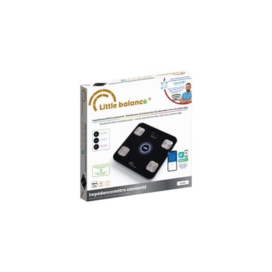 Bilancia connessa LITTLE BALANCE 8861 Vetro temperato Nero Bluetooth 13 analisi LED fino a 180 kg precisione 100 g