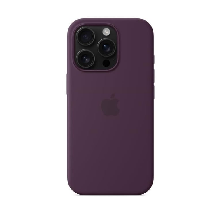Apple Coque en silicone avec MagSafe pour iPhone 16 Pro - Prune Apple (brand) iPhone 16 Pro - Neuf