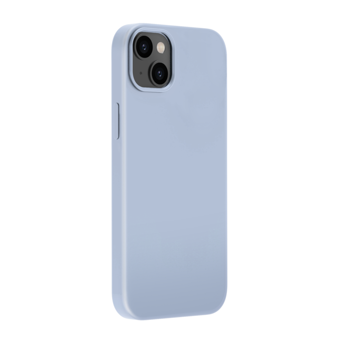 Coque antichoc en gel de silicone doux pour Apple iPhone 14 Plus, Bleu Lilas