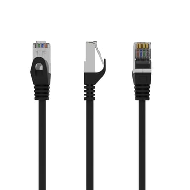 Gembird PP6-1M/BK câble de réseau Noir Cat6 F/UTP (FTP)