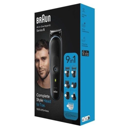 Tondeuse Multi Usages Braun AIO 3560 – 40 Longueurs, Rechargeable - vue 8