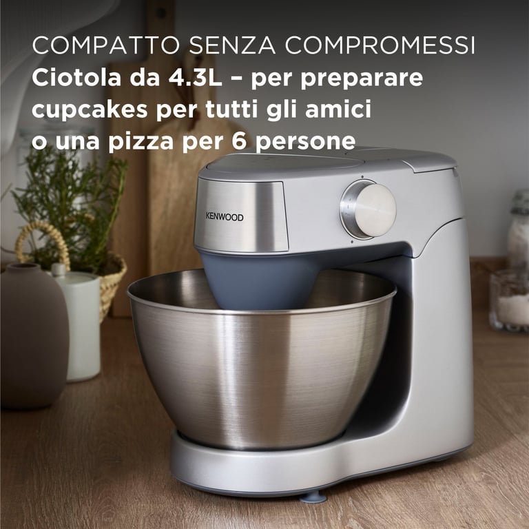 Robot Pâtissier Kenwood KHC29.A0SI – 1000 Watt, 4,3 L, Vitesses Variables - vue 3