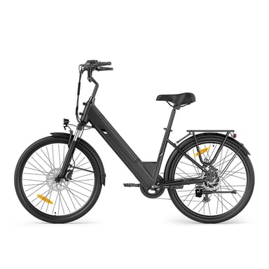 Bici Elettrica Telaio Basso Touroll J2 ST Pro, Motore Picco 450W 45Nm, Batteria Rimovibile 36V 15,6Ah, Velocità Max 25km/h, Autonomia 100km, Freni Disco Idraulici, Shimano 7 Marce, Pneumatici 26'', Forcella 60mm, Schermo LED