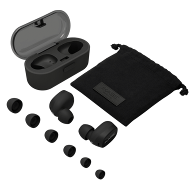 Cuffie intrauricolari Advanced True Wireless Gen 2.0 con custodia di ricarica, nero