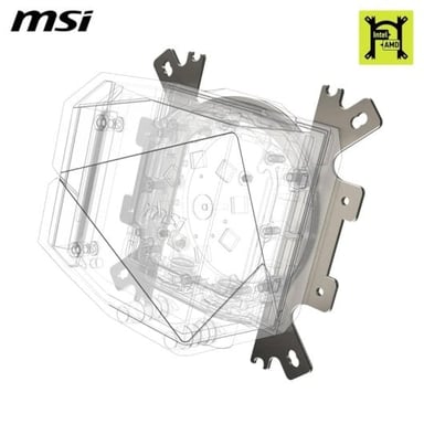 MSI MAG CORELIQUID I240 Processore Kit di raffreddamento a liquido 12 cm Bianco 1 pezzo(i)