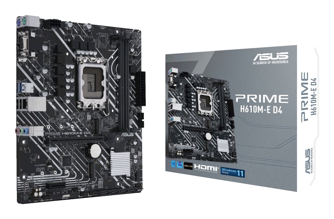 ASUS PRIME H610M E D4 Intel H610 LGA 1700 micro ATX Neuf