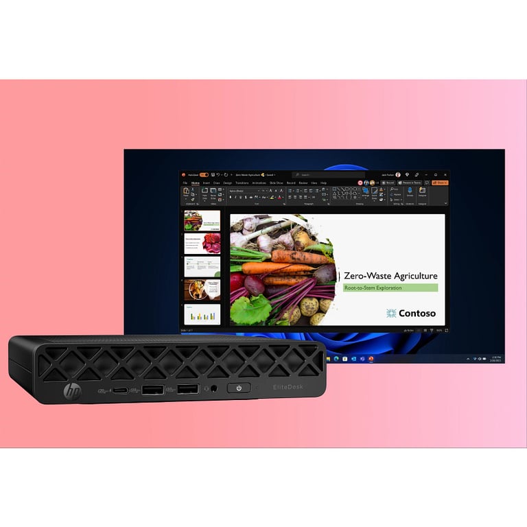 HP EliteDesk 8 Mini G1i Desktop AI PC SSD Windows 11 Pro Mini PC Neuf - vue 7