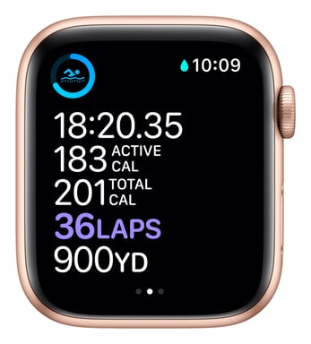 Apple Watch Series 6 OLED 40 mm Digital 324 x 394 Pixeles Pantalla táctil Oro Wifi GPS (satélite)