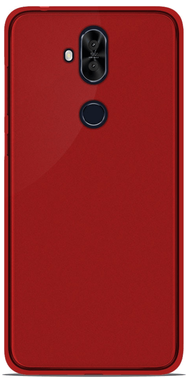 Coque silicone unie compatible Givré Rouge Asus Zenfone 5 Lite ZC600KL