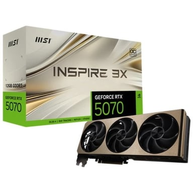 MSI GeForce RTX 5070 12G INSPIRE 3X OC NVIDIA 12 Go GDDR7