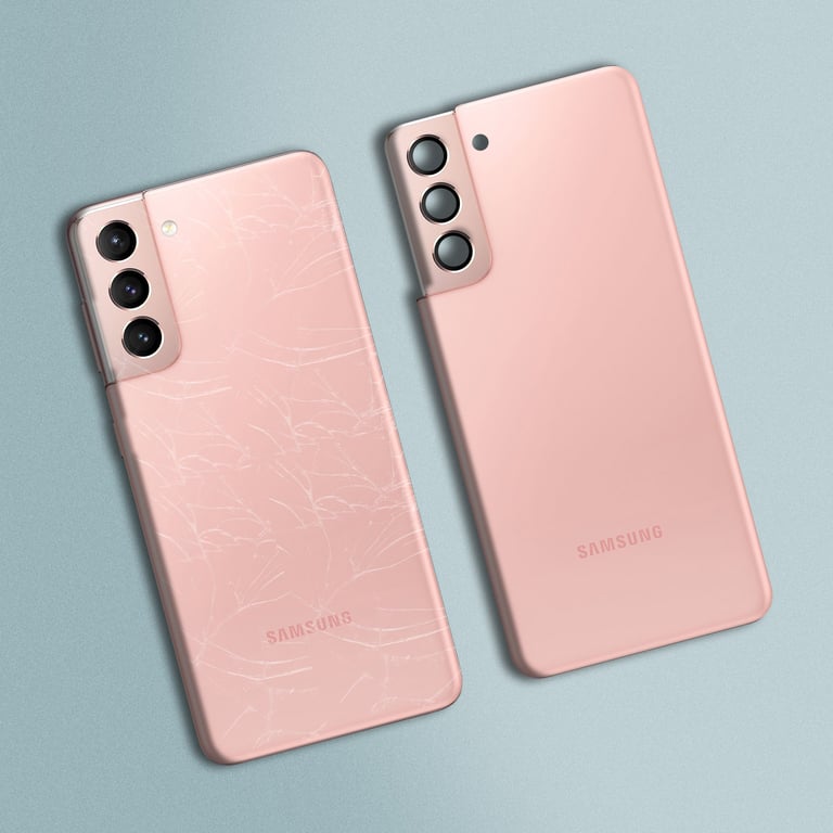 Cache Batterie Samsung Galaxy S21 Façade Arrière Originale Samsung fantôme Neuf - vue 3