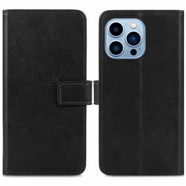 imoshion Étui de téléphone portefeuille Luxe pour Apple iPhone 13 Pro - le noir