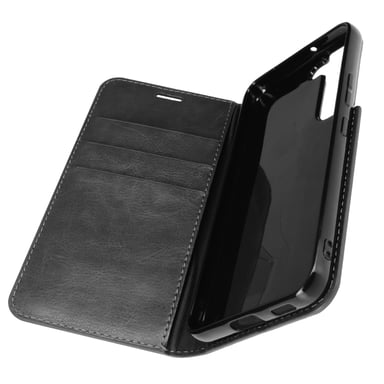 Funda Samsung Galaxy S22 Piel Tarjetero Soporte Vídeo - Negro