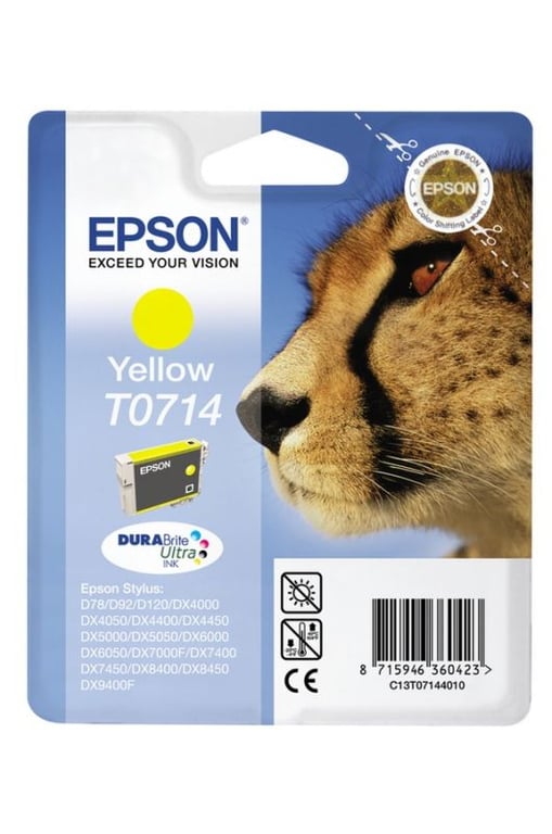 Epson T0714 Jaune - vue 9