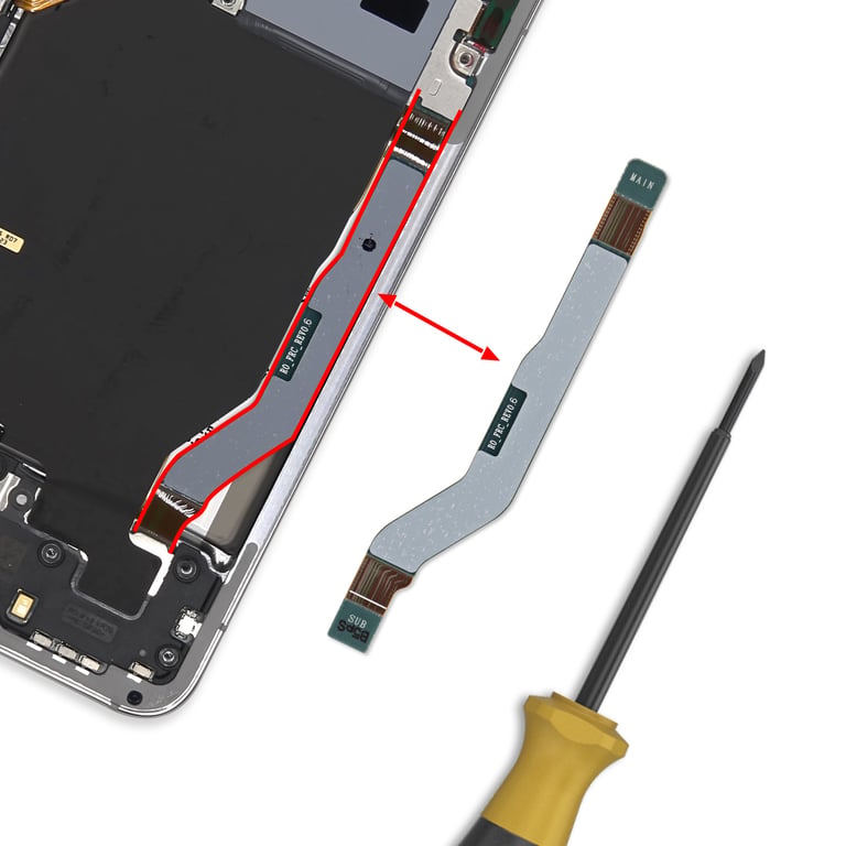 Samsung Nappe de Liaison FRC pour Galaxy S22 Antenne Réseau vers Carte mère Service Pack - vue 4