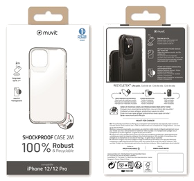Muvit For Change Recycletek Renforcee 2M Transp: Iphone 12/12 Pro