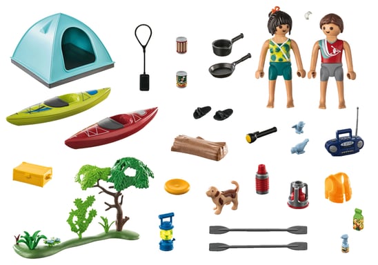 Playmobil 71425 Camping Con Hoguera