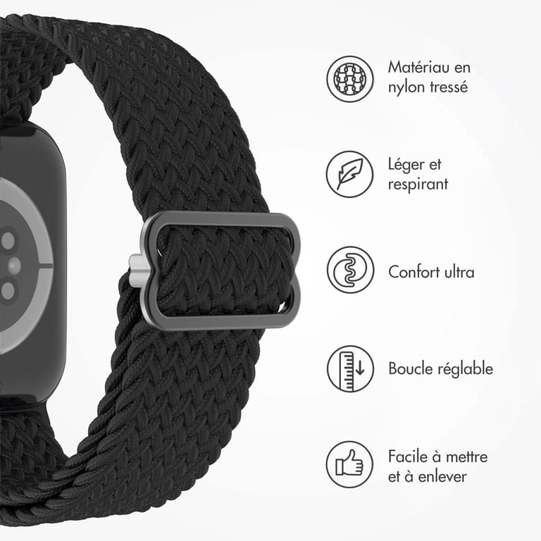 Bracelet Apple Watch 42mm Nylon tissé - vue 8