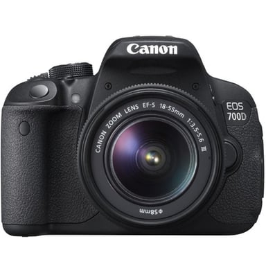 Canon EOS 700D + EF-S 18-55mm III Kit d'appareil-photo SLR 18 MP CMOS 5184 x 3456 pixels Noir