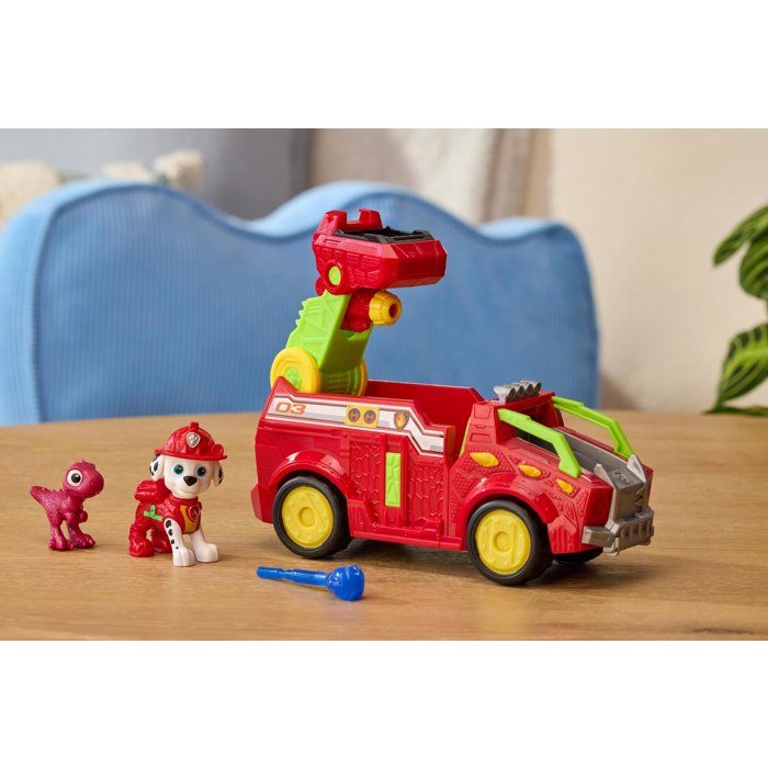 Véhicule + Figurine Marcus La Pat Patrouille Le Film Mission Dino SPINMASTER A Partir De - vue 3