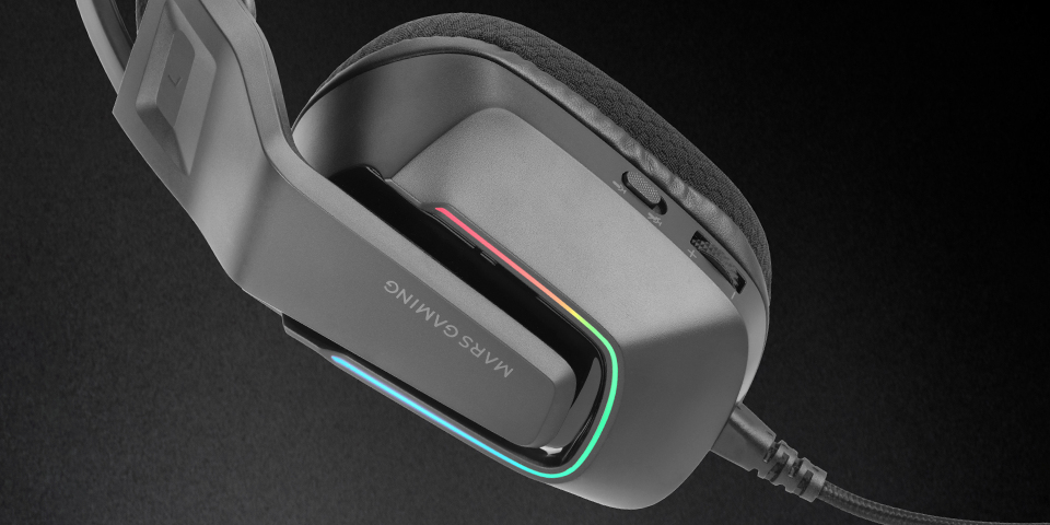 Casque Gaming Mars Gaming MH-STRIKE – Son Immersif avec Éclairage FRGB - vue 3
