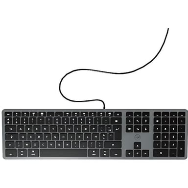 Mobility Lab Design Teclado USB táctil, compatible con Mac (Gris)