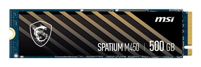 MSI Spatium M450 PCIe 4.0 NVMe M.2 500GB V1 PCI Express 4.0 3D NAND