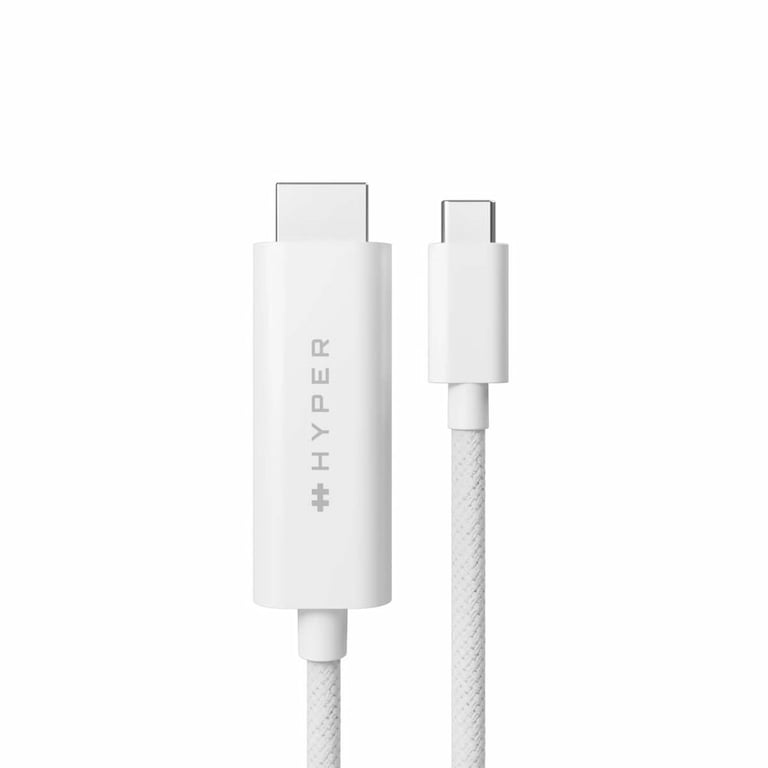 HYPER HD6007WHGL câble HDMI 2 5 USB C HDMI Type A Standard - vue 3