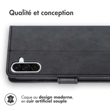 imoshion Étui de télephone portefeuille de luxe pour Samsung Galaxy A36 - Noir