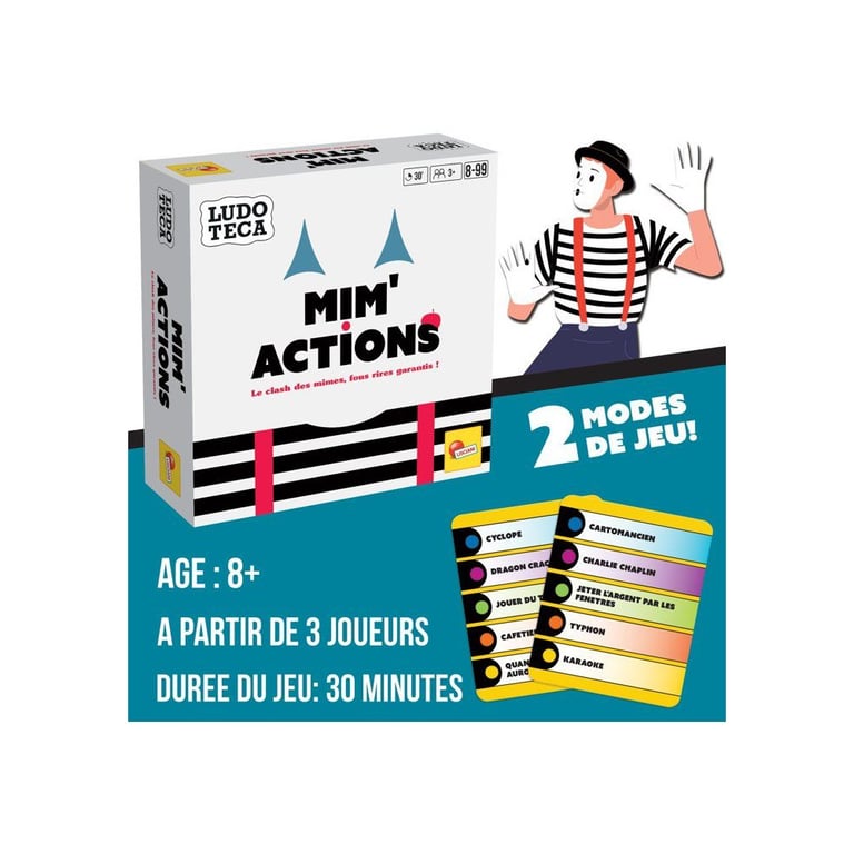 Jeu De Mime Lisciani Giochi Mim'Actions – 2 À 4 Joueurs, 30 Minutes - vue 2