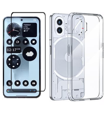 Nothing Phone (2) coque tpu et vitre full noir