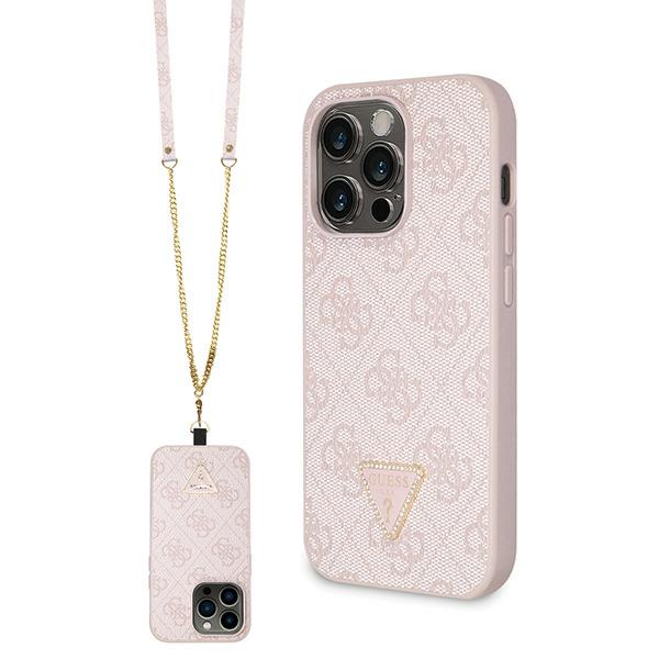 Guess Crossbody 4G Metal Logo Coque iPhone 14 Pro - vue 3