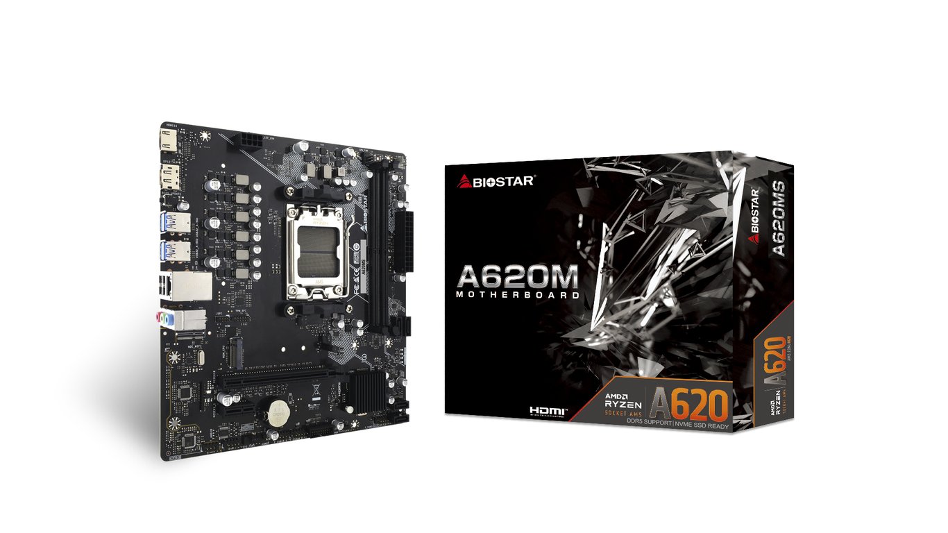 Biostar A620MS carte mère AMD A620 Emplacement AM5 micro ATX