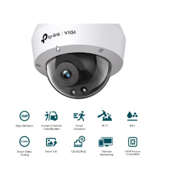 TP Link VIGI C230I 2.8mm Dôme Caméra de sécurité IP Intérieure et extérieure 2304 x 1296 pixels Plafond Neuf - vue 2