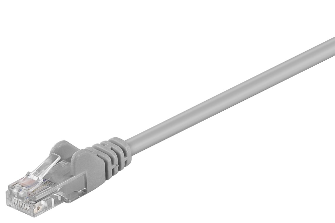 GOOBAY  68337 c&acirc;ble de r&eacute;seau Gris 0,5 m Cat5e U/UTP (UTP) - Neuf